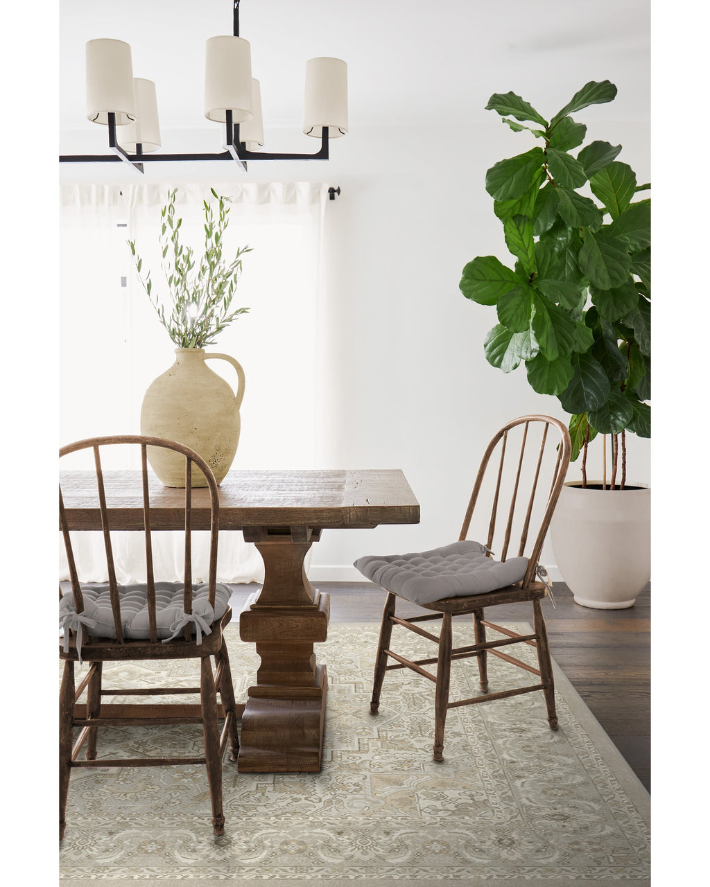 Hendesi Heriz Cream Rug