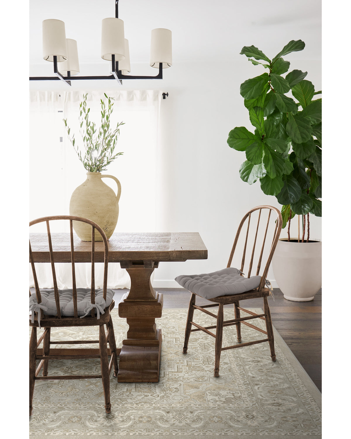 Hendesi Heriz Cream Rug