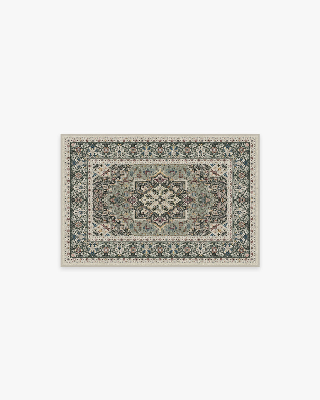 Hendesi Heriz Sage Flatwoven Rug