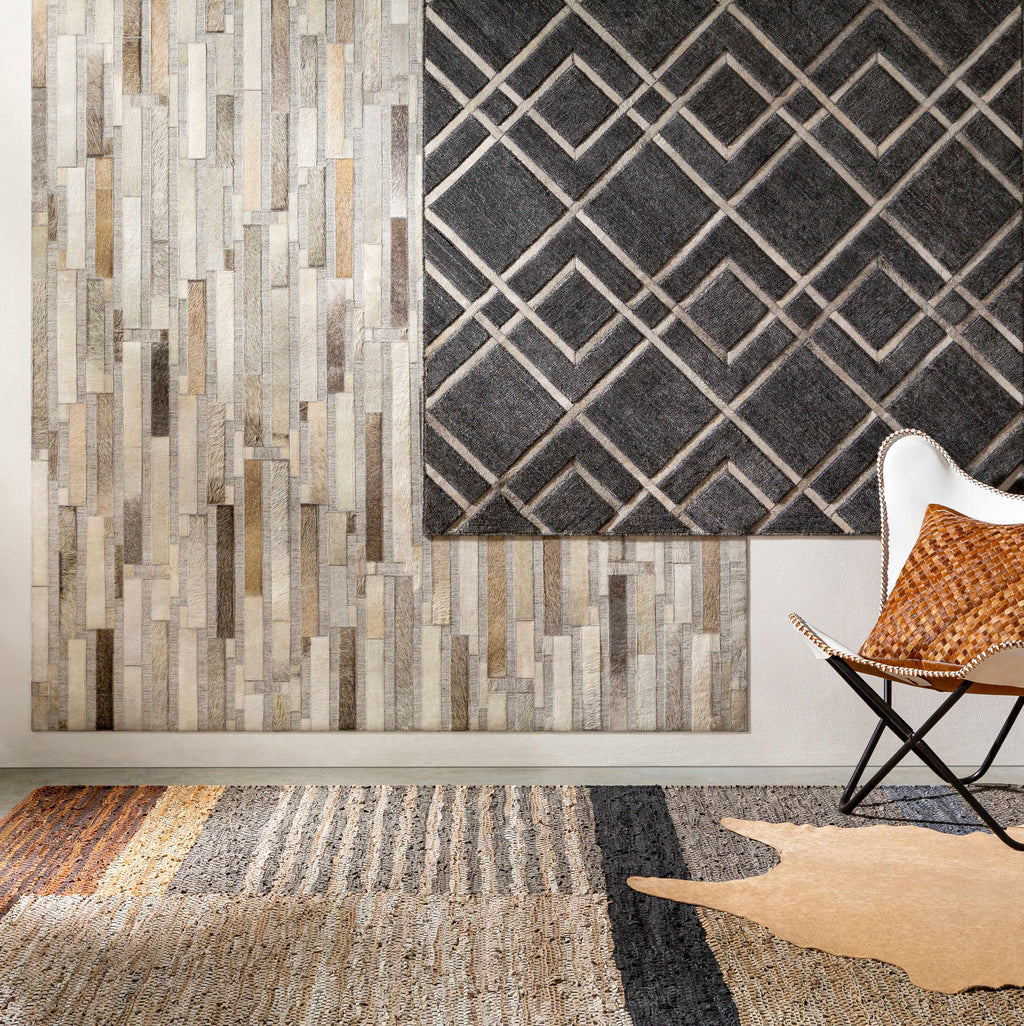 Lyndoch Leather Patchwork Rug