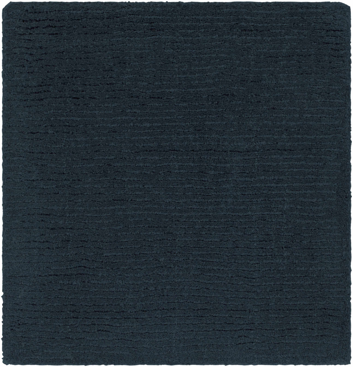 Brockton Solid Dark Blue Wool Rug