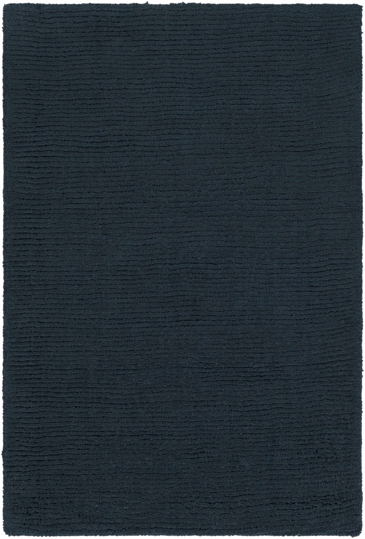 Brockton Solid Dark Blue Wool Rug
