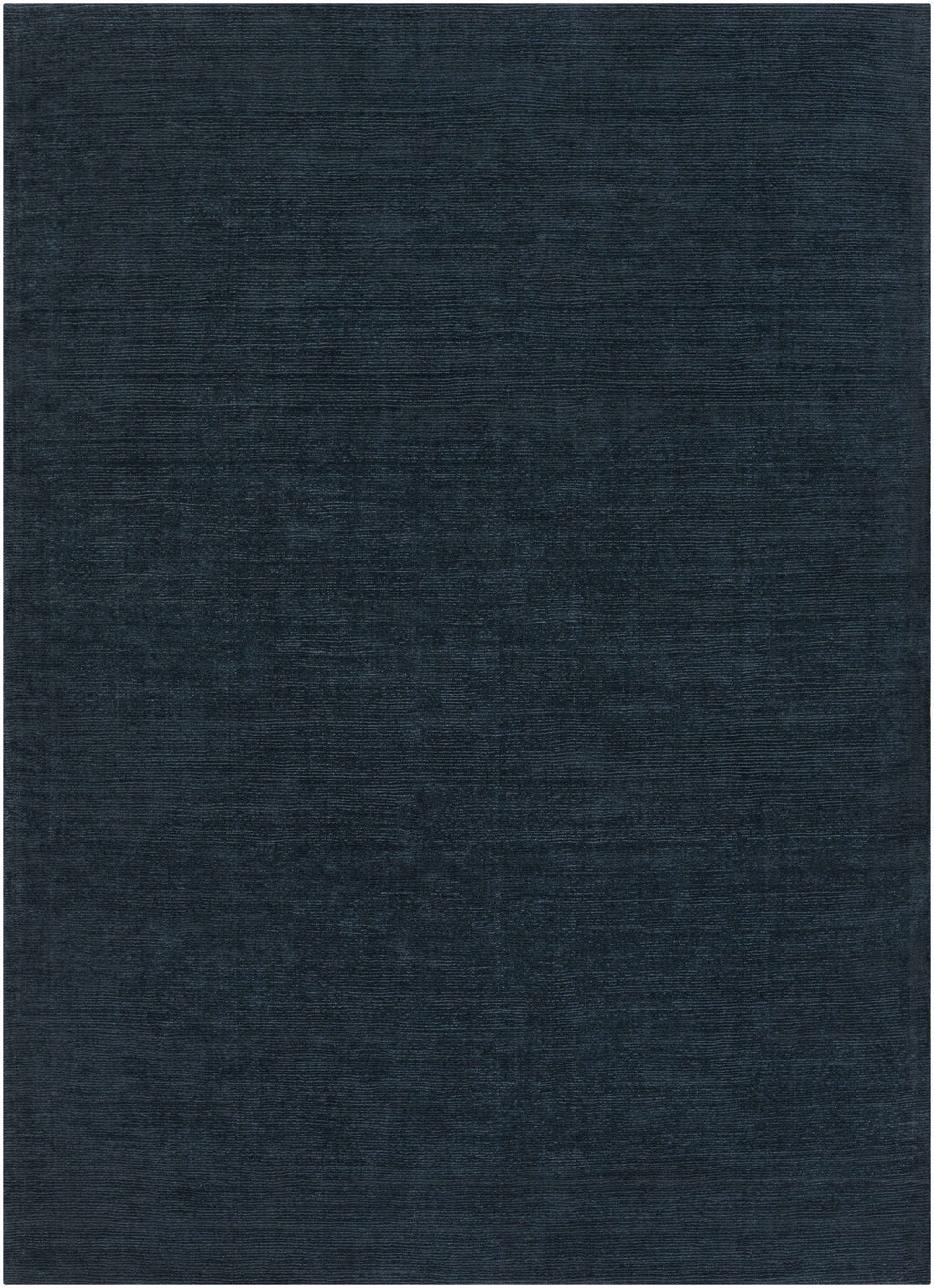 Brockton Solid Dark Blue Wool Rug