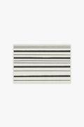 Hudson Stripe Black Flatwoven Rug