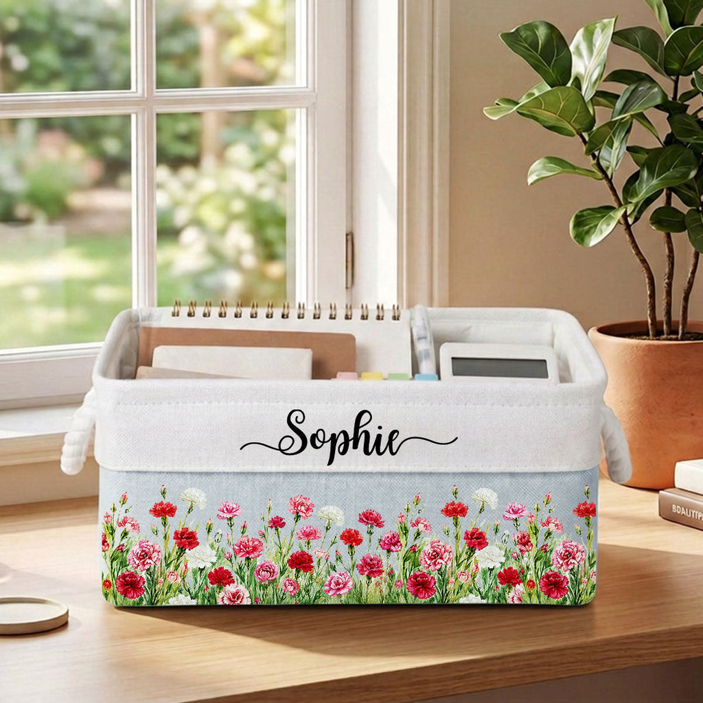 A Garden Full Of Love 1 - Personalized Storage Basket