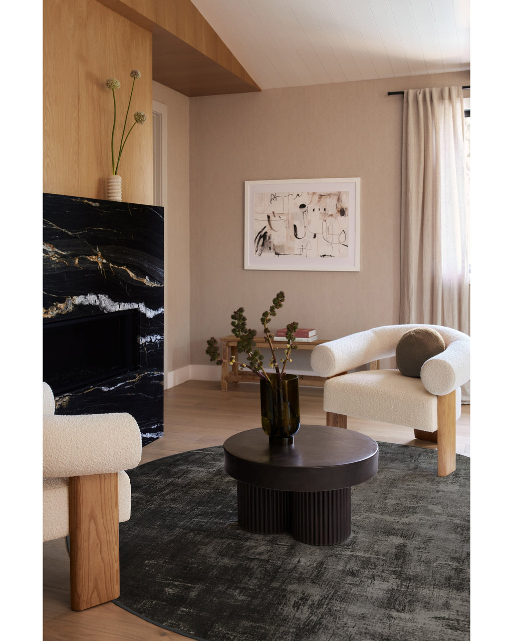 Impasto Greyscale Rug