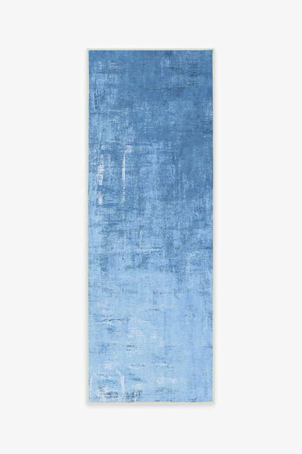 Impasto Sky Blue Outdoor Rug