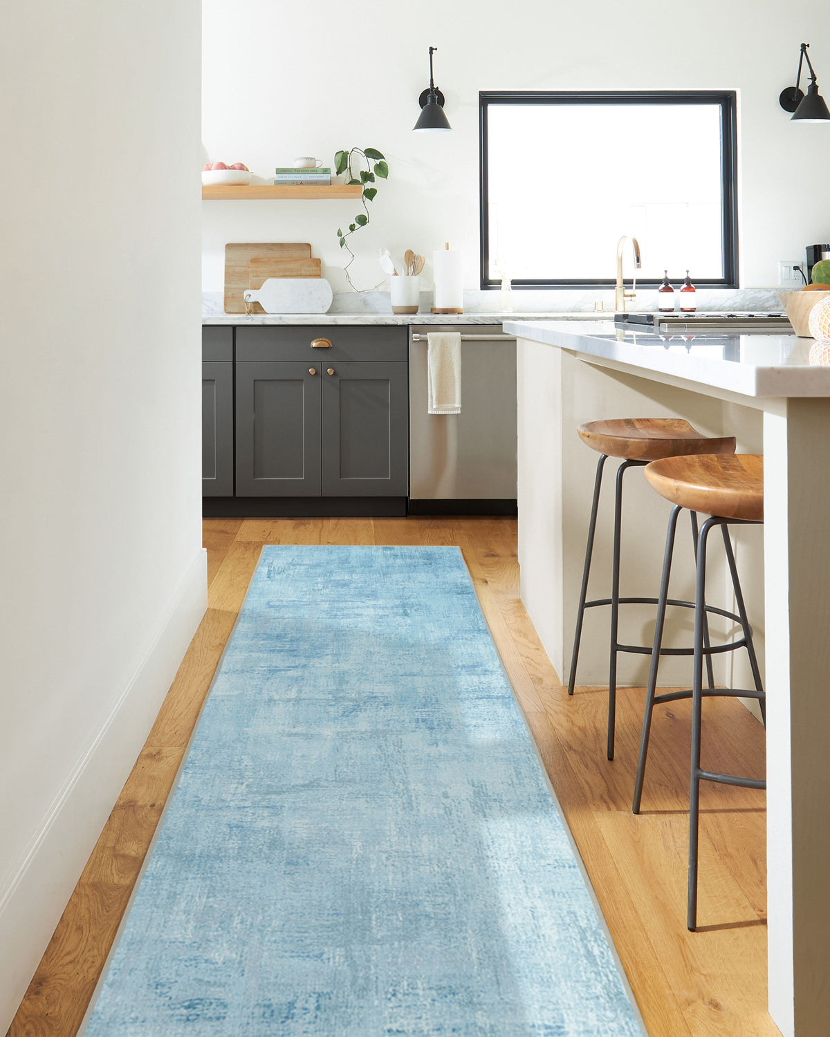 Impasto Slate Blue Rug