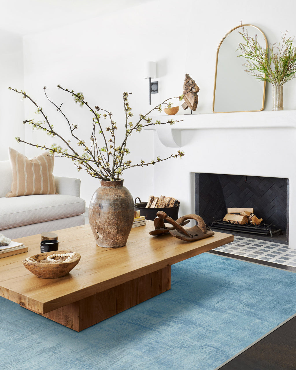 Impasto Slate Blue Rug