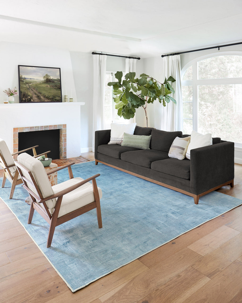 Impasto Slate Blue Rug