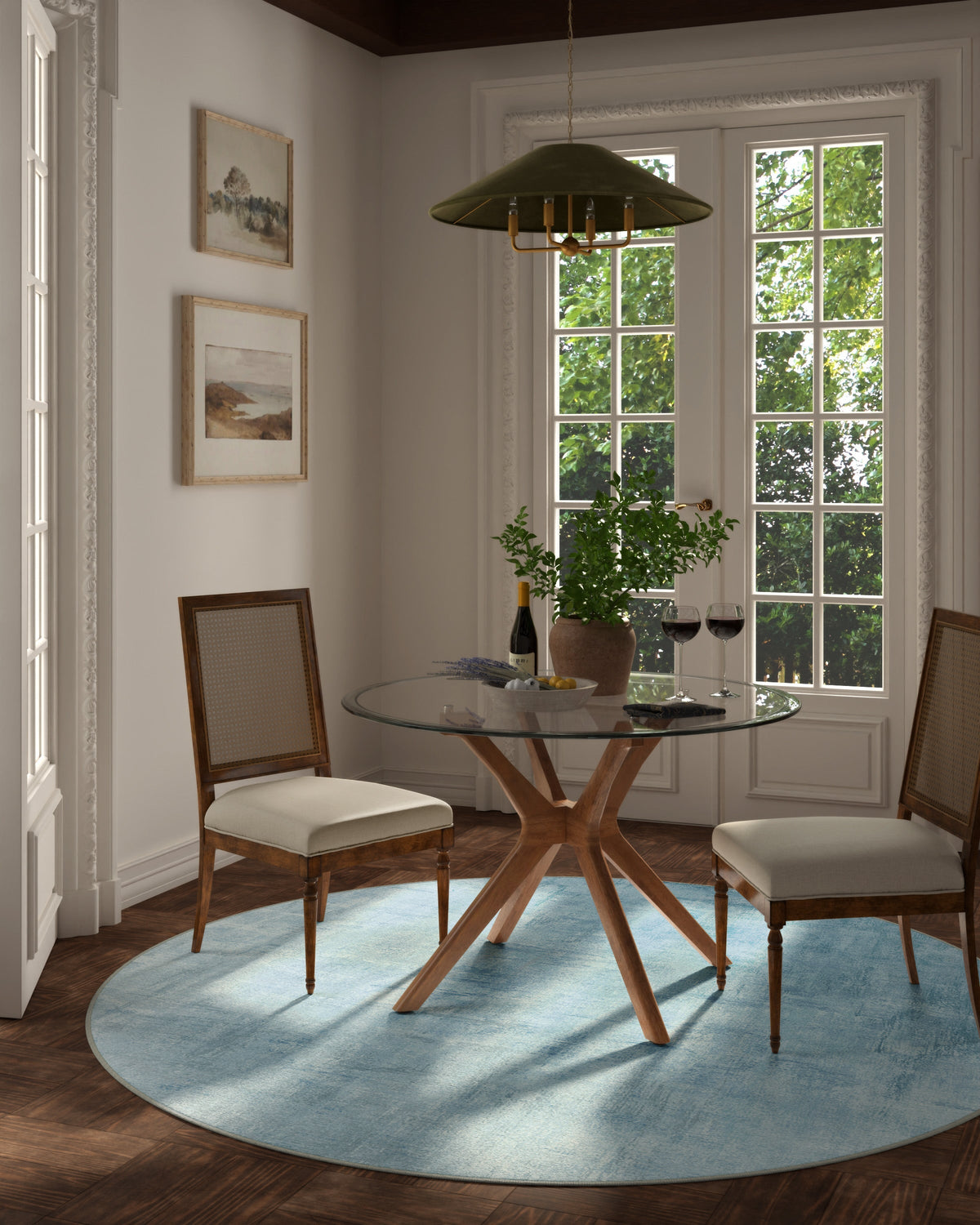 Impasto Slate Blue Rug