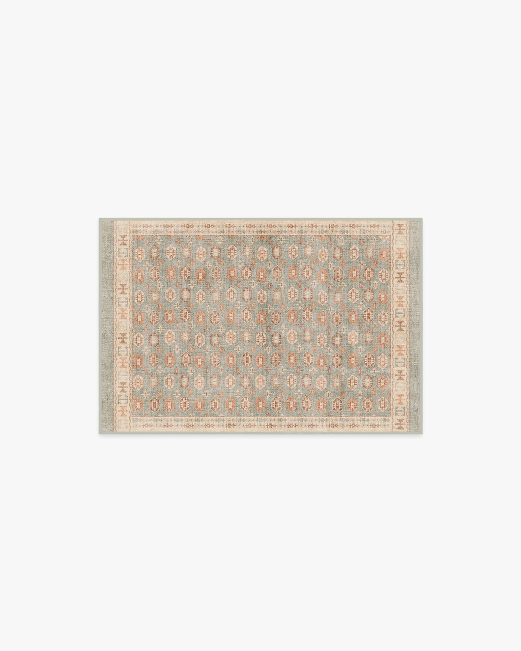 Indira Sage & Terracotta Rug