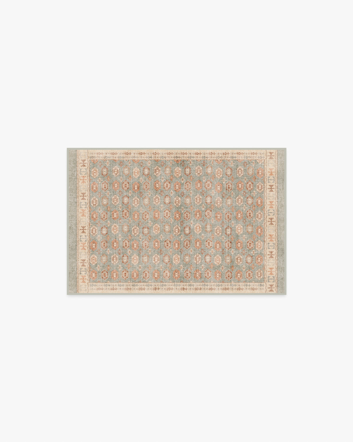 Indira Sage & Terracotta Flatwoven Rug
