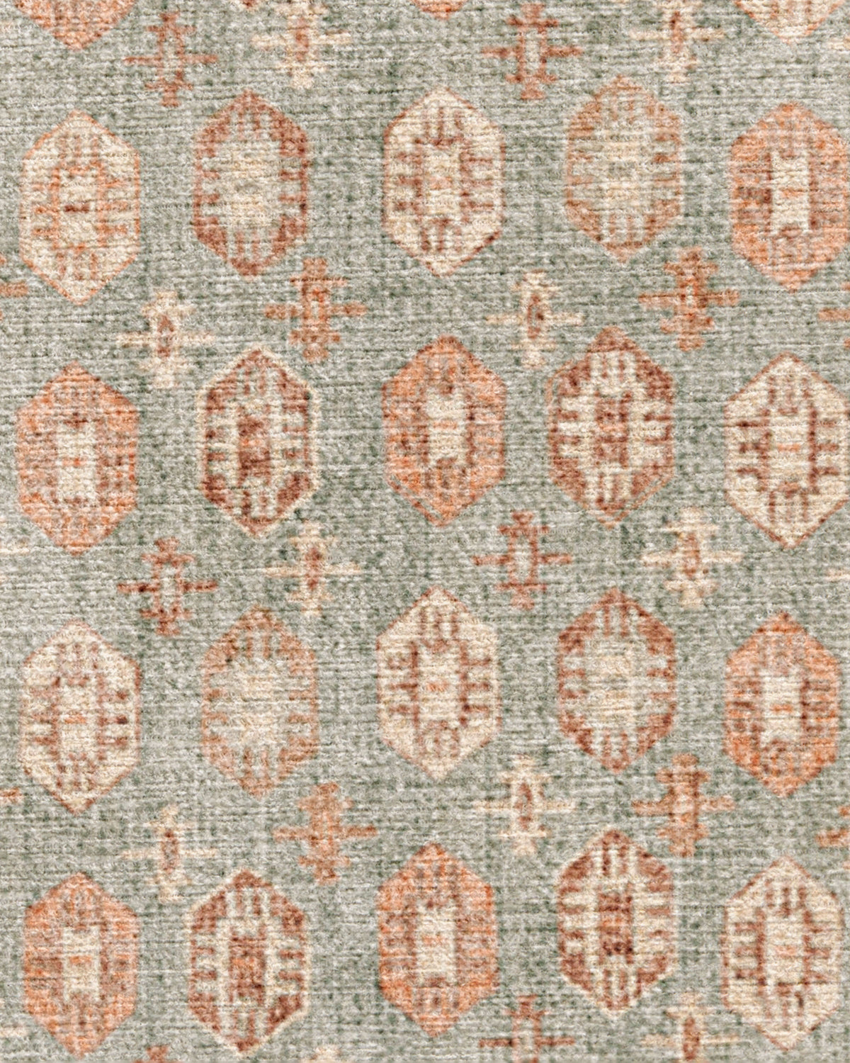 Indira Sage & Terracotta Flatwoven Rug