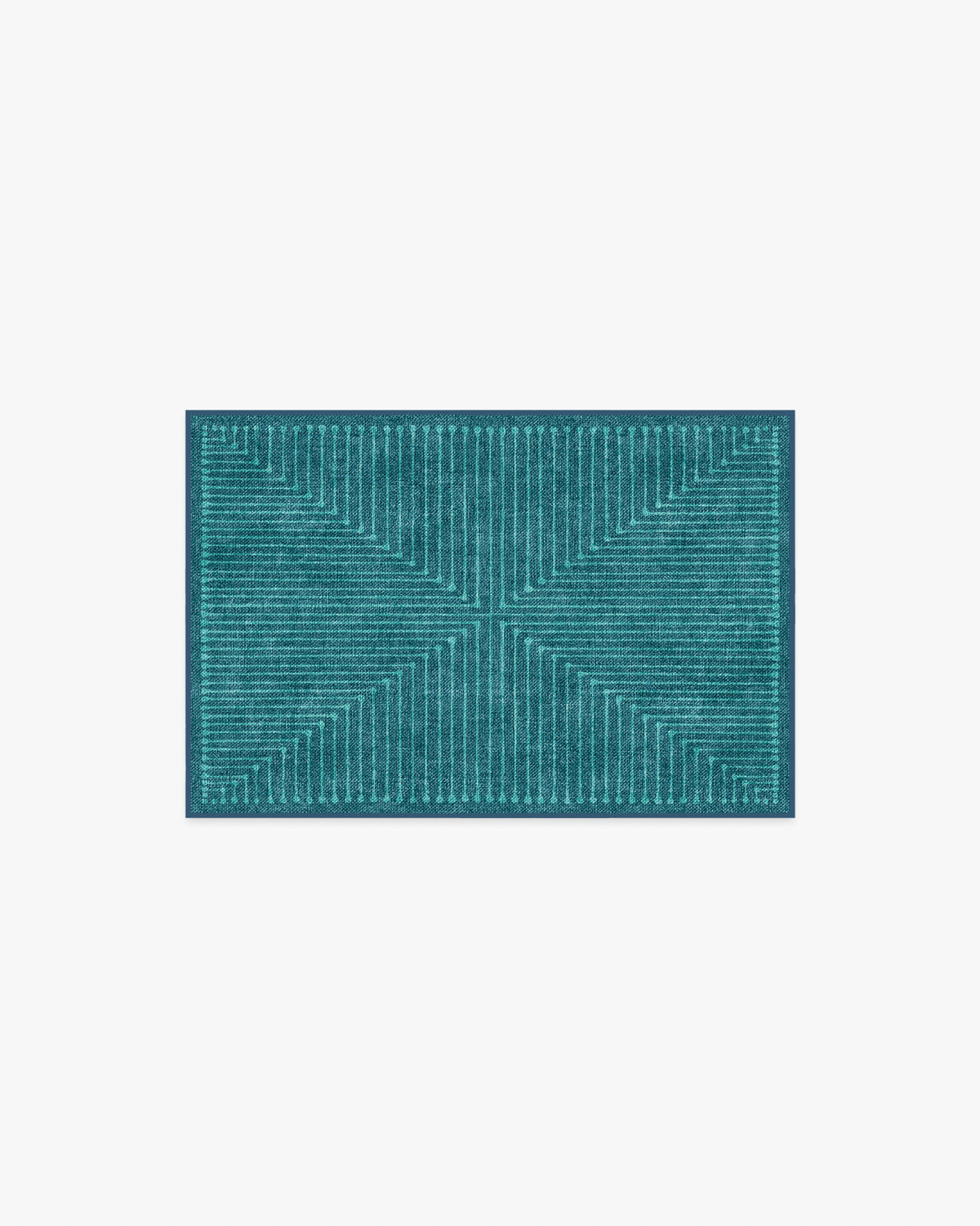 Inkdrop Blue & Teal Flatwoven Rug by Jonathan Adler