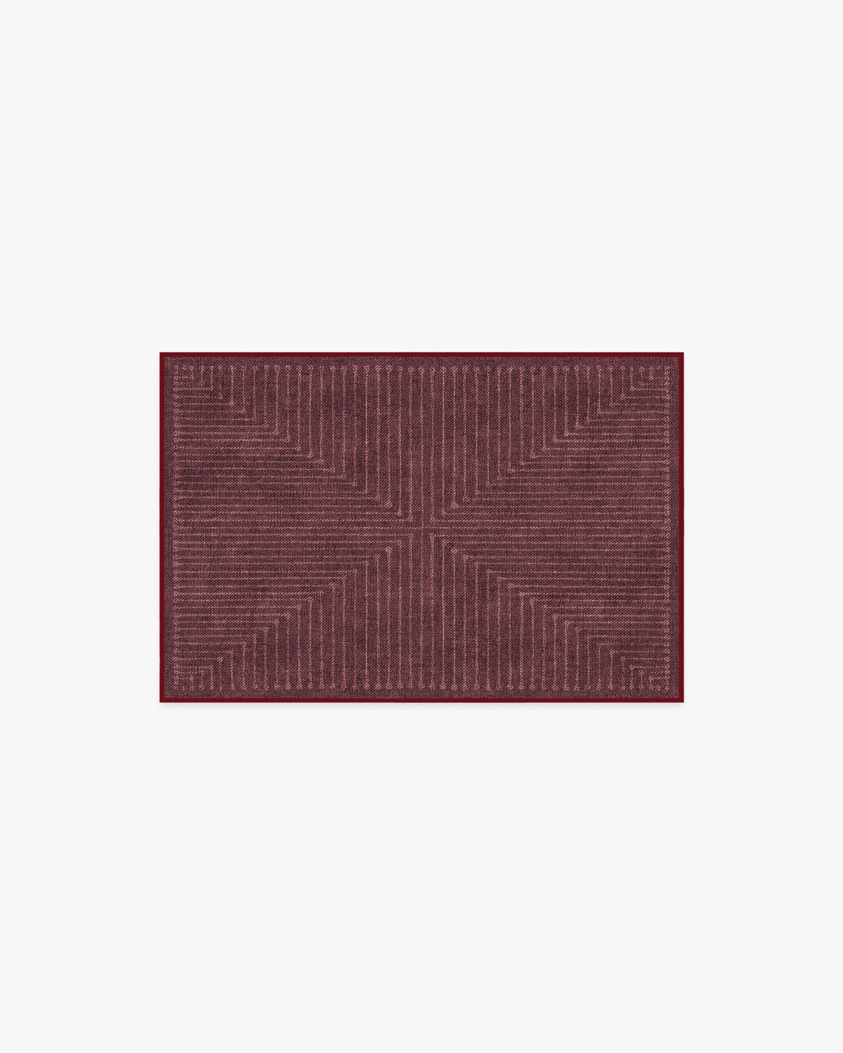 Inkdrop Burgundy Flatwoven Rug by Jonathan Adler
