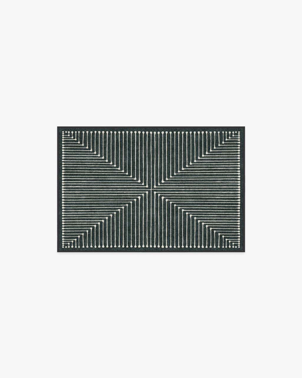 Inkdrop Charcoal Flatwoven Rug by Jonathan Adler