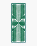 Inkdrop Green Flatwoven Rug by Jonathan Adler