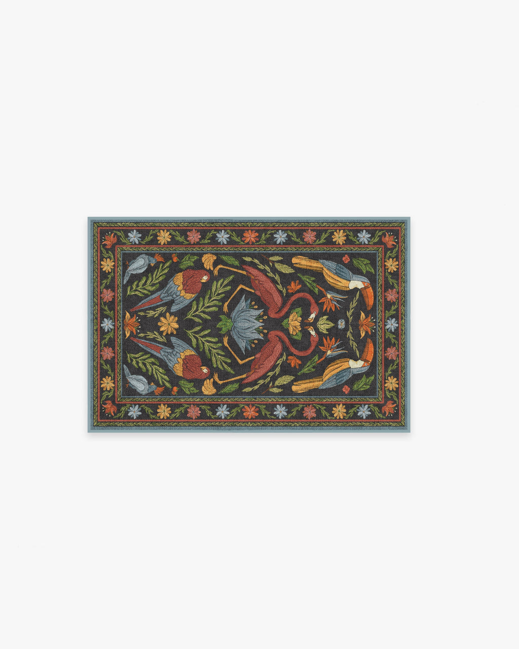 Birds Of A Feather Flatwoven Rug by Iris Apfel