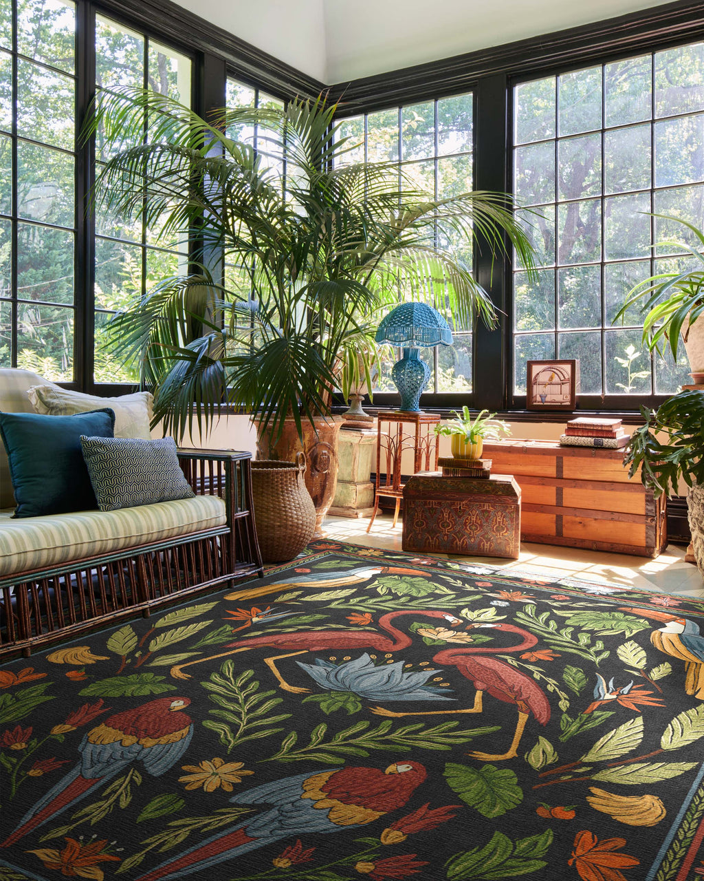 Birds Of A Feather Rug by Iris Apfel