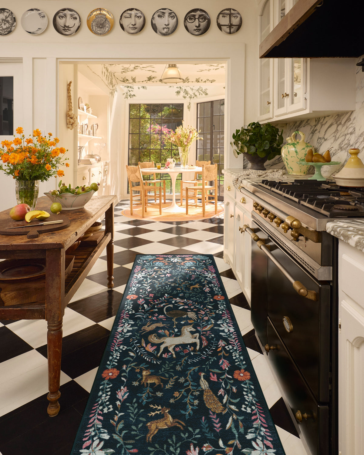 Dreamweaver Blue Multicolor Rug by Iris Apfel