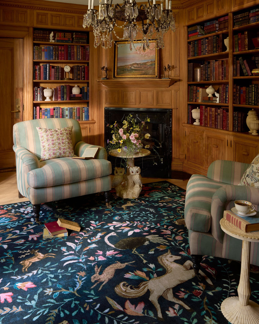 Dreamweaver Blue Multicolor Rug by Iris Apfel