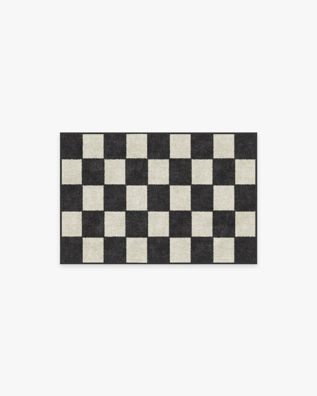 Jaque Checkered Black Rug