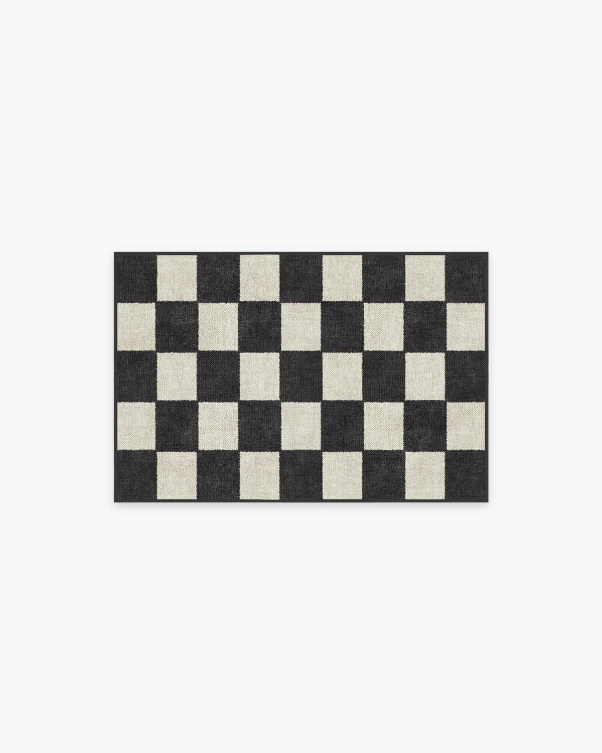 Jaque Checkered Black Rug