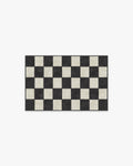 Jaque Checkered Black Flatwoven Rug