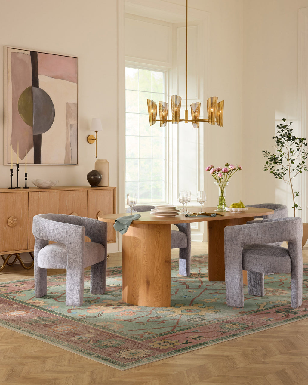 Jemima Sage and Rosewood Rug