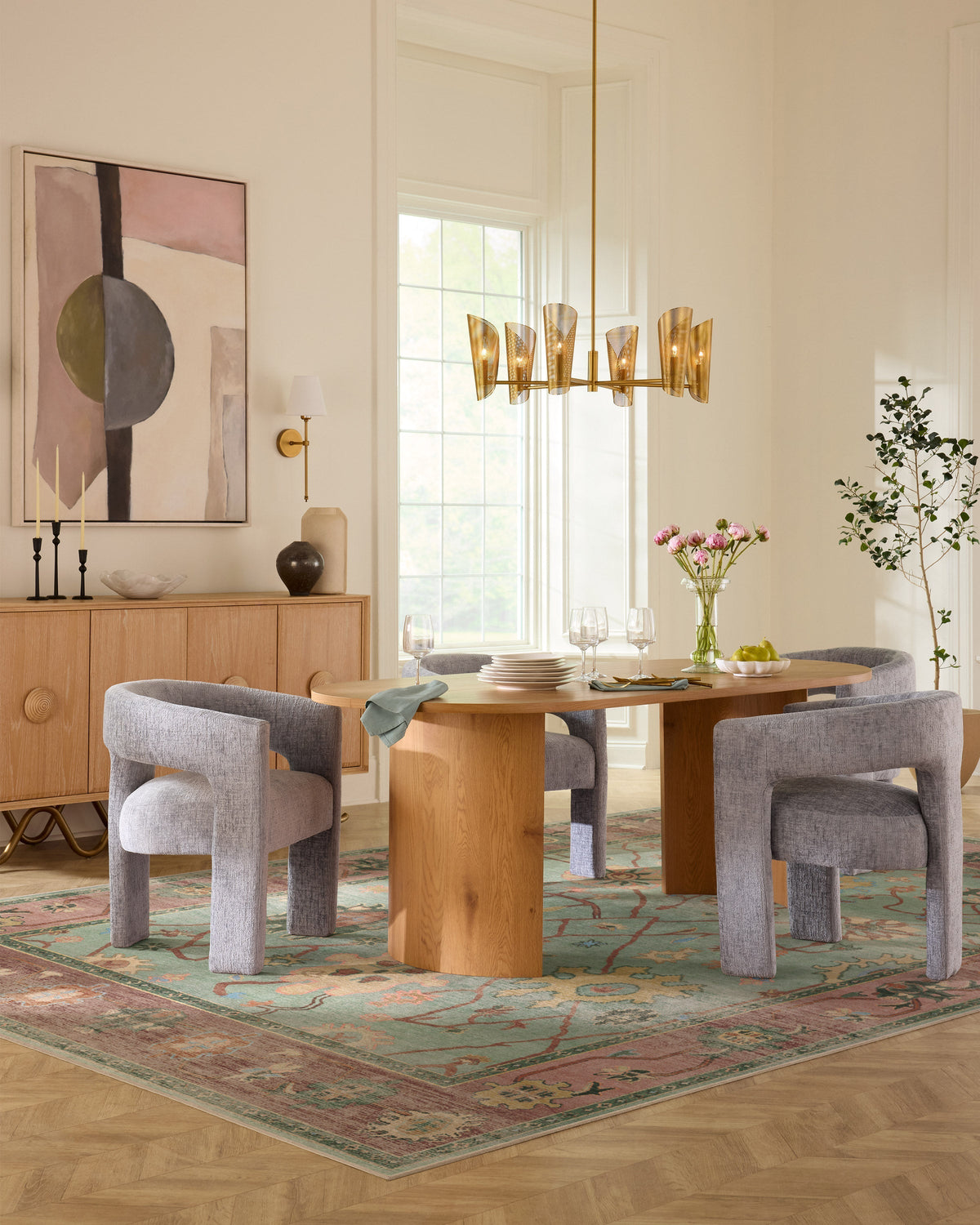 Jemima Sage and Rosewood Rug