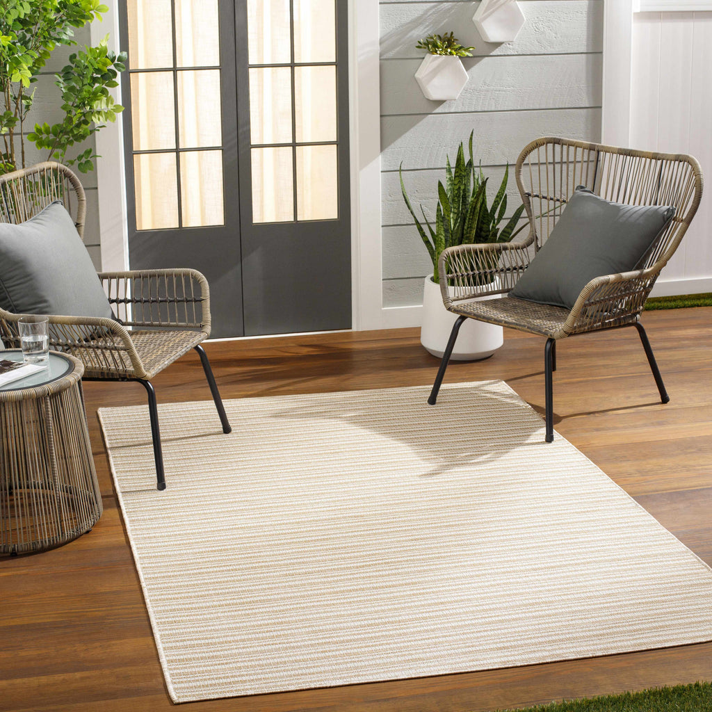 Greg Beige Outdoor Area Rug - Clearance