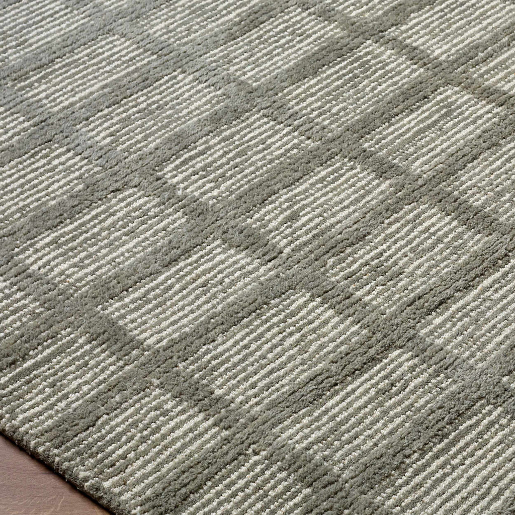 Pumoma Green Modern Minimalist Handmade Area Rug