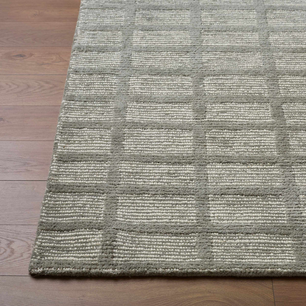 Pumoma Green Modern Minimalist Handmade Area Rug