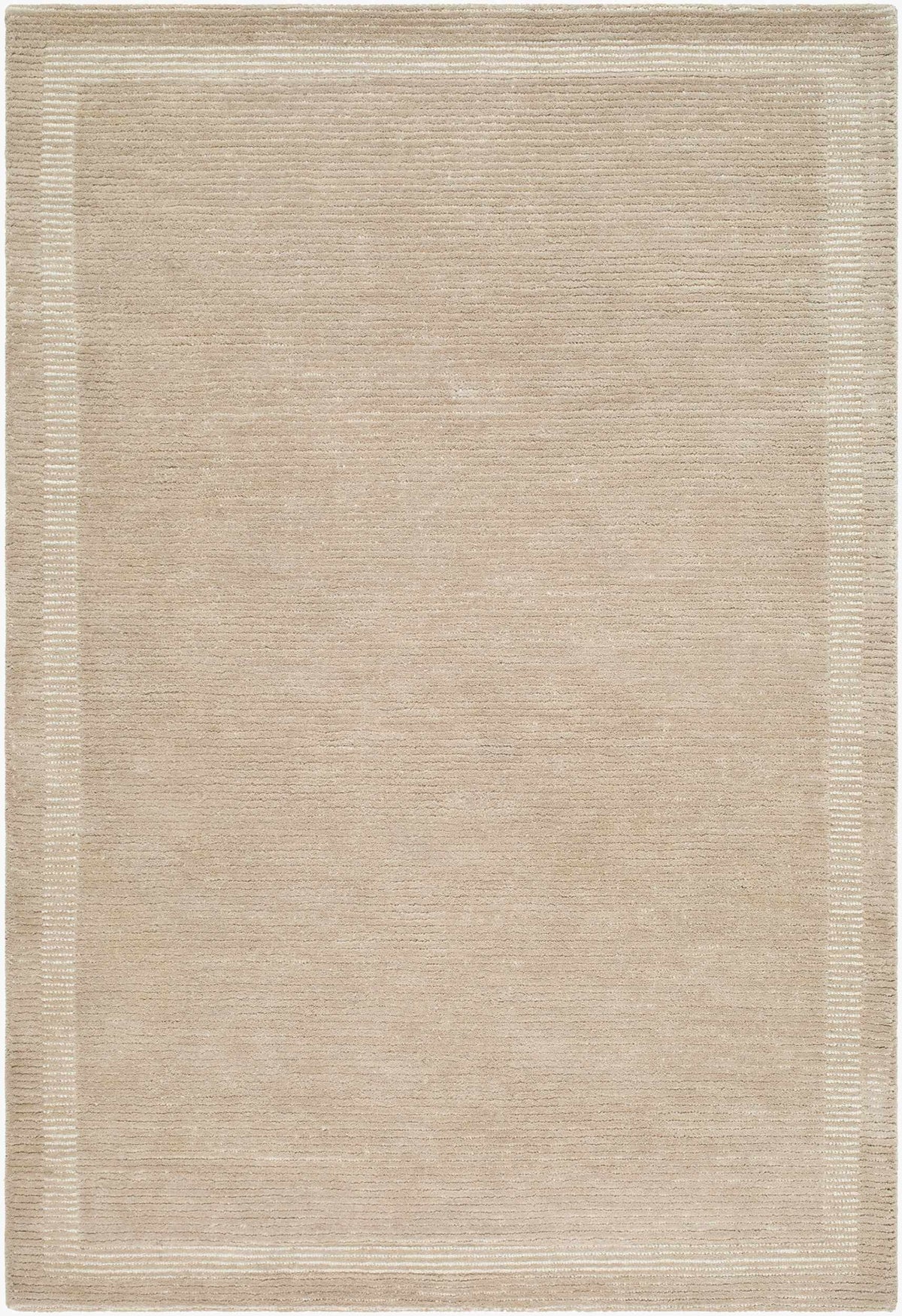 Emerin Sandstone Modern Minimalist Handmade Area Rug