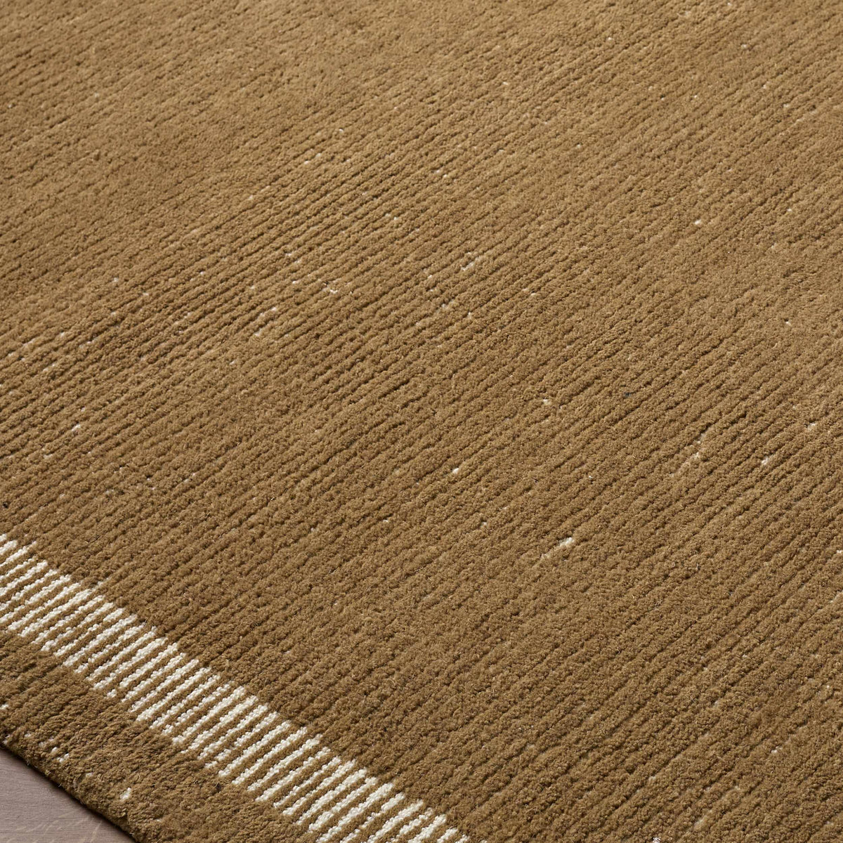 Tufape Brown Modern Minimalist Handmade Area Rug