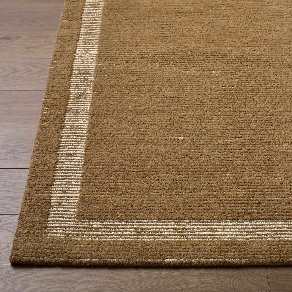 Tufape Brown Modern Minimalist Handmade Area Rug