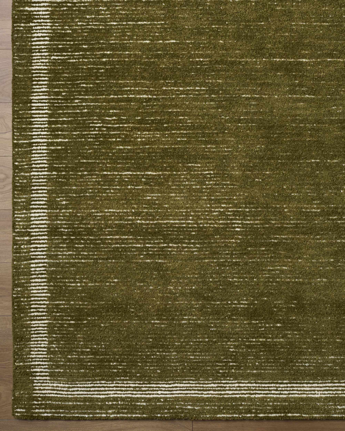 Tufape Green Modern Minimalist Handmade Area Rug