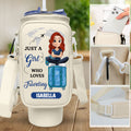 A Girl Loves Traveling - Personalized 40oz Water Bottle Carrier Bag