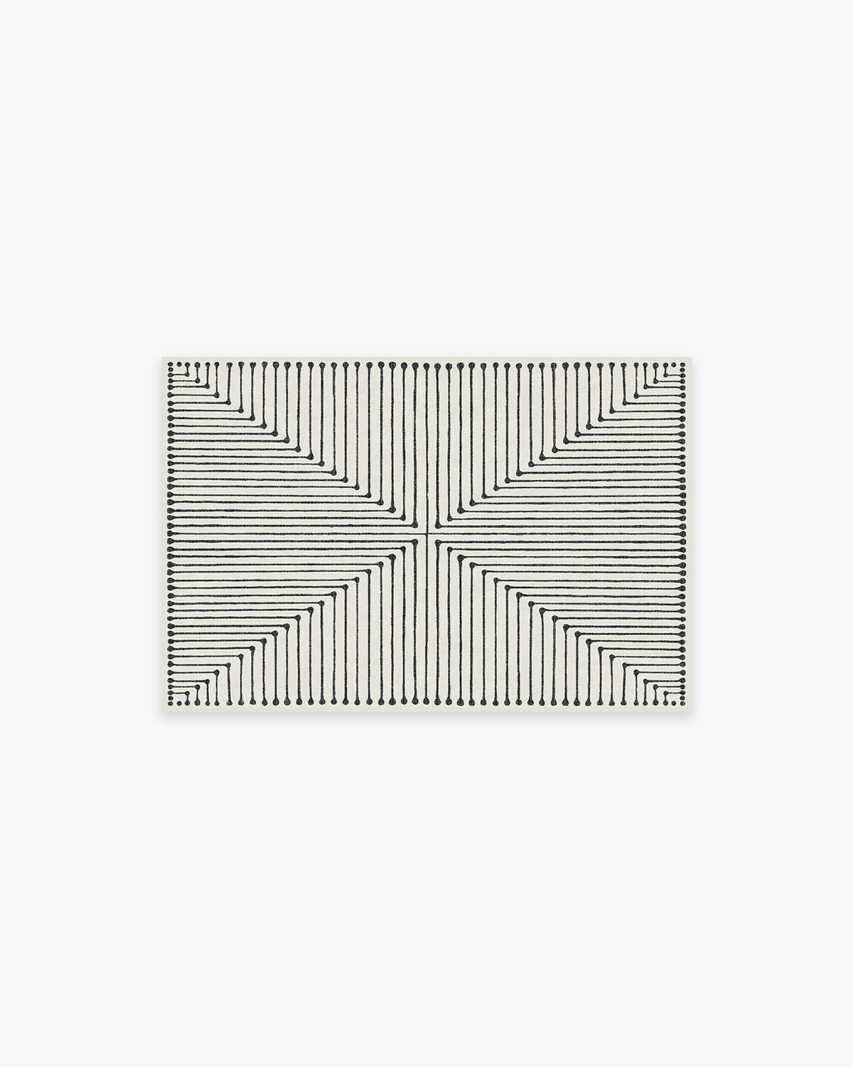 Inkdrop Black & Ivory Rug by Jonathan Adler