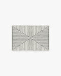 Inkdrop Black & Ivory Flatwoven Rug by Jonathan Adler