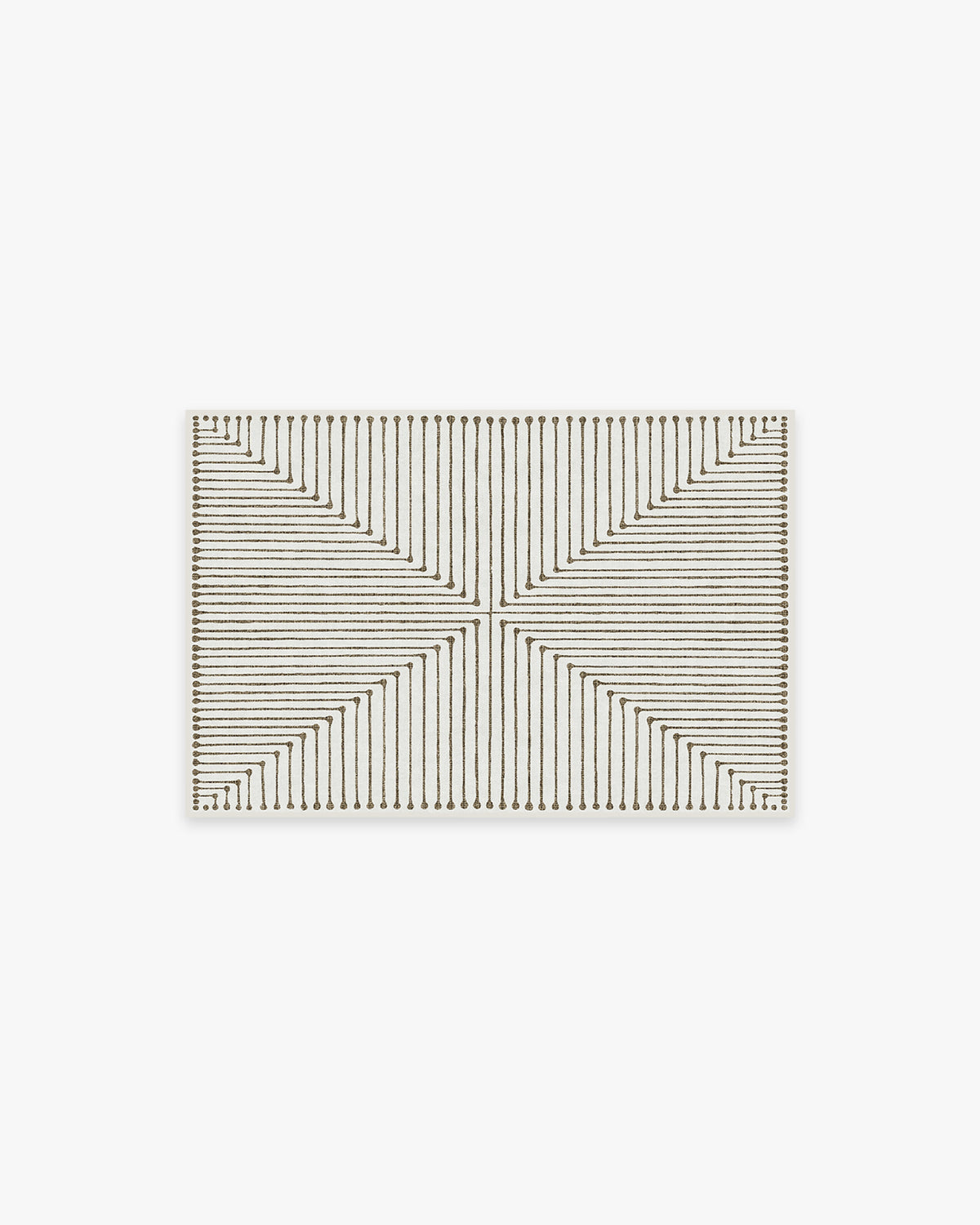 Inkdrop Camel & Ivory Flatwoven Rug by Jonathan Adler
