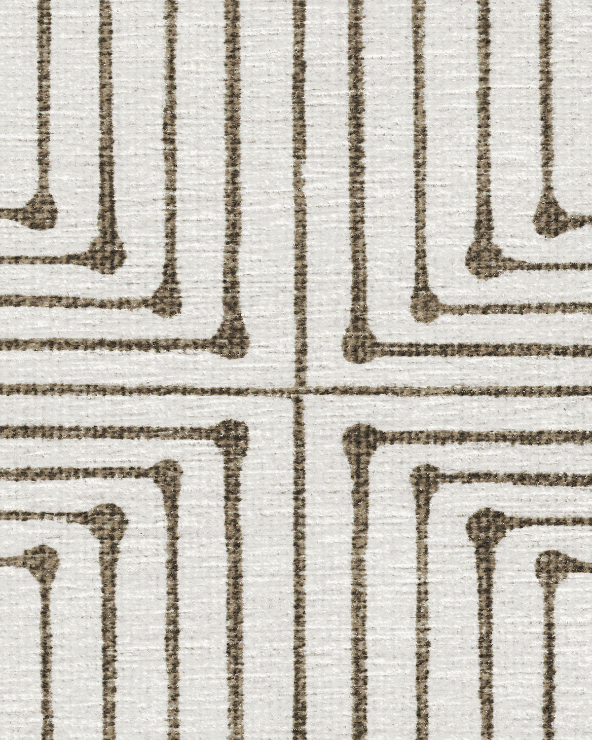 Inkdrop Camel & Ivory Rug by Jonathan Adler