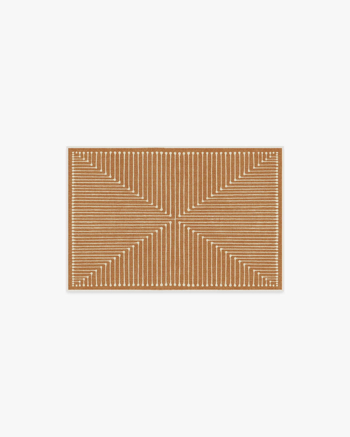 Inkdrop Copper Flatwoven Rug by Jonathan Adler