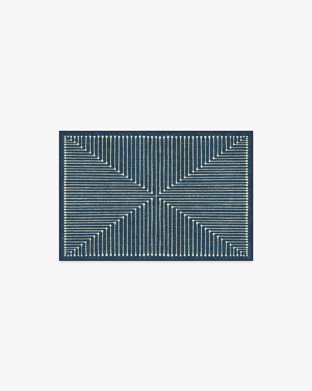 Inkdrop Lapis Blue Flatwoven Rug by Jonathan Adler