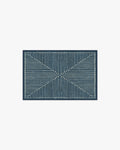 Inkdrop Lapis Blue Flatwoven Rug by Jonathan Adler