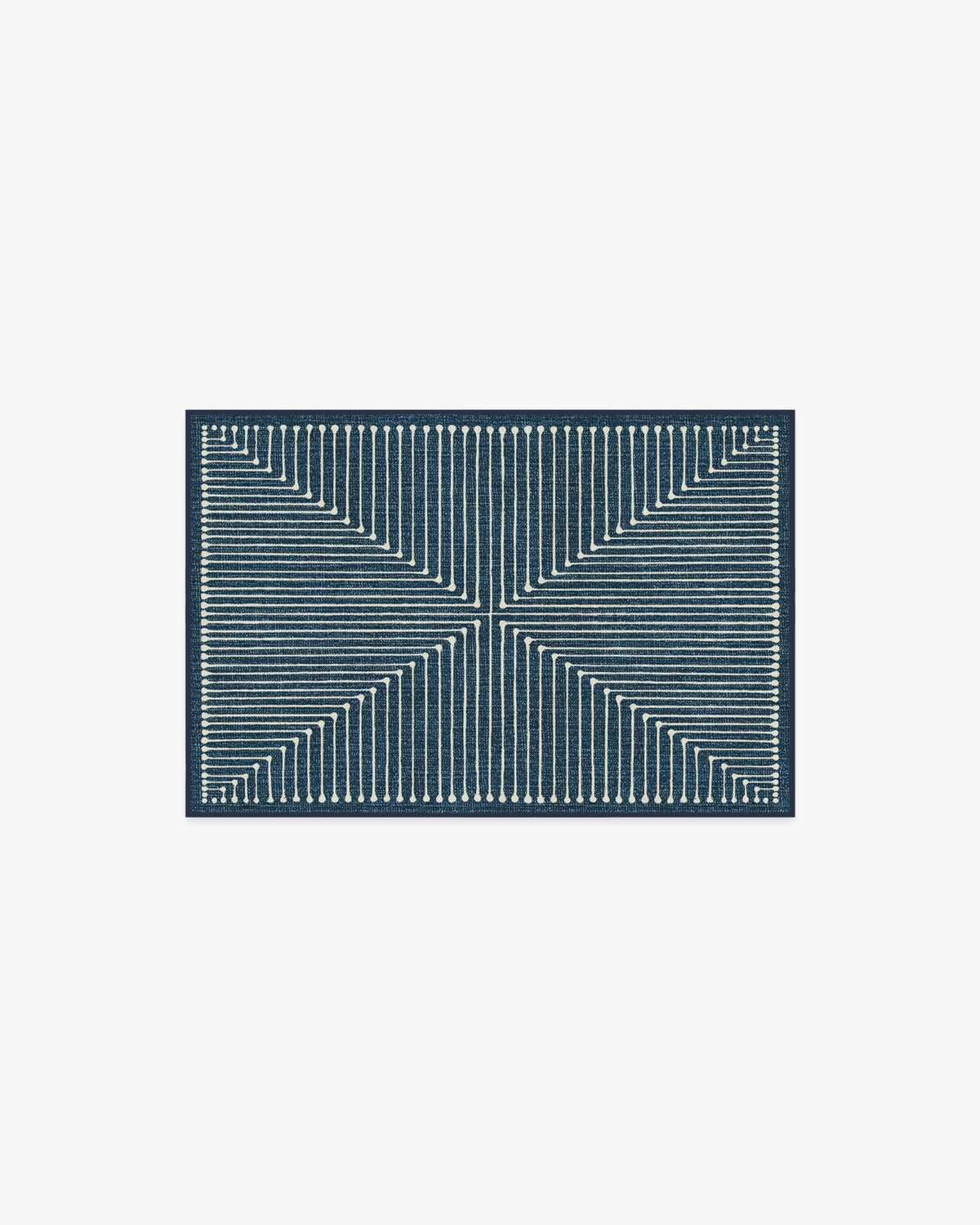 Inkdrop Lapis Blue Flatwoven Rug by Jonathan Adler