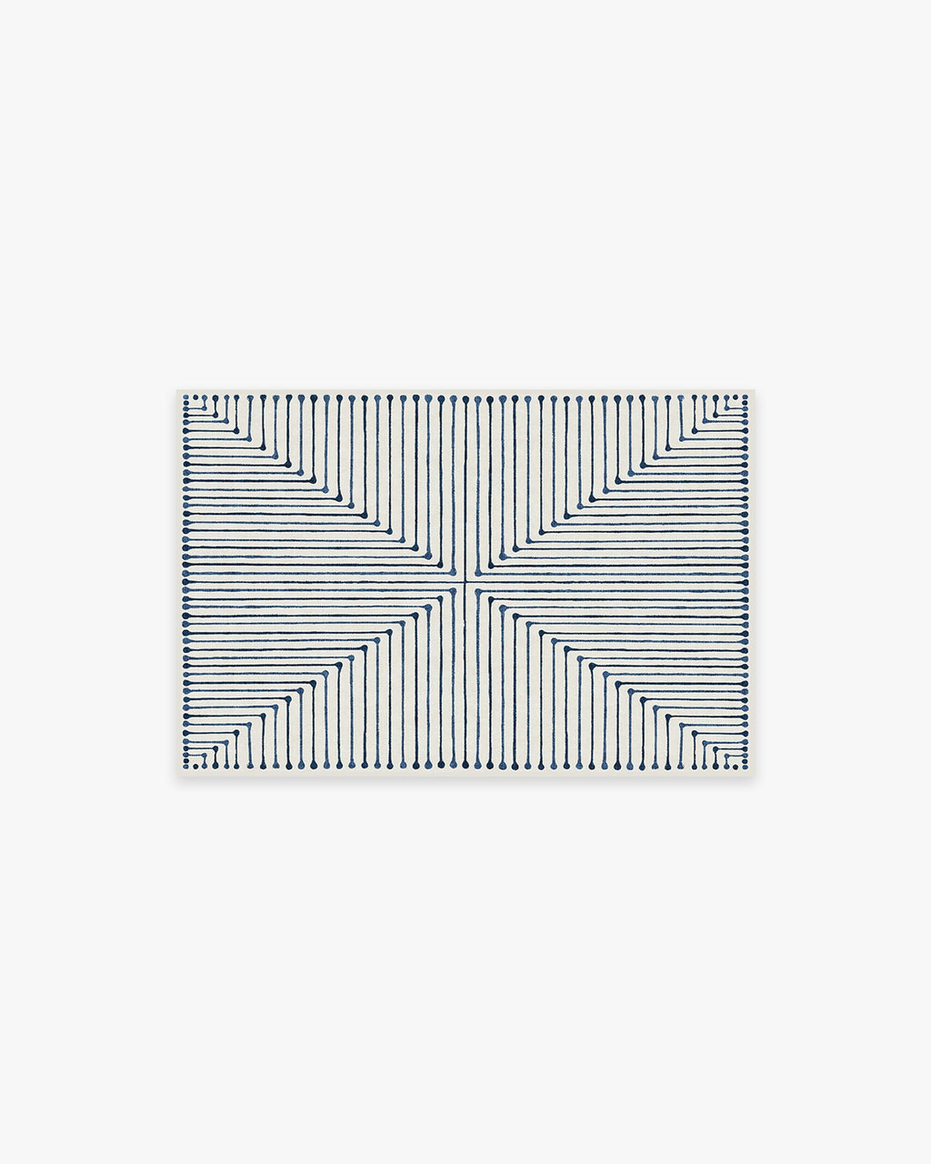 Inkdrop Slate Blue Rug by Jonathan Adler