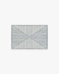 Inkdrop Slate Blue Flatwoven Rug by Jonathan Adler
