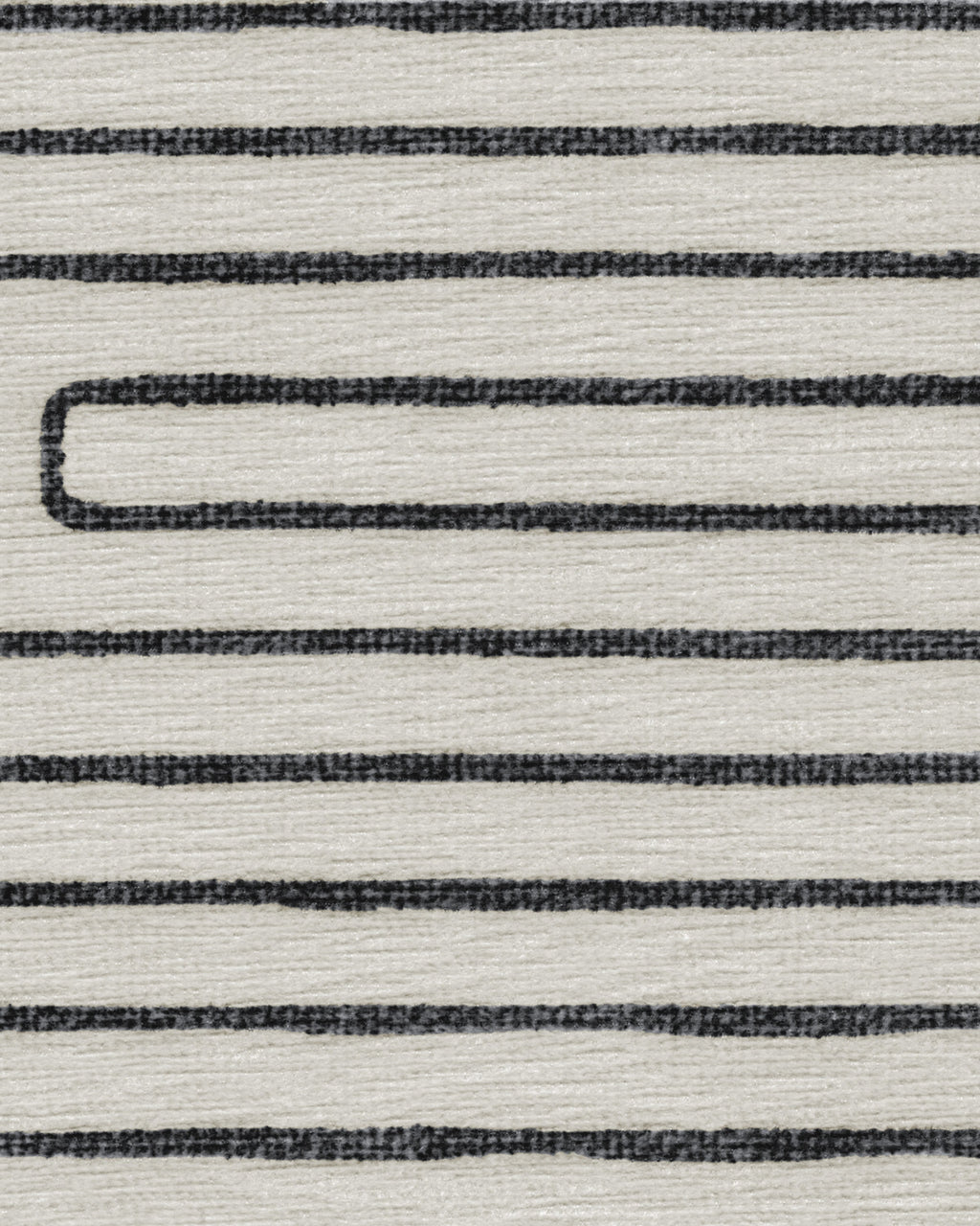 Labyrinth Black & Ivory Flatwoven Rug by Jonathan Adler